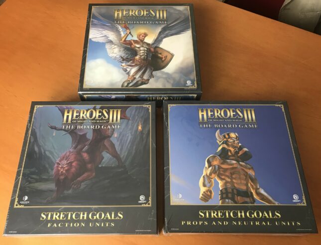 HEROES OF MIGHT & MAGIC III THE BOARD GAME + STRETCH GOALS – TUTTO NUOVO SIGILLATO