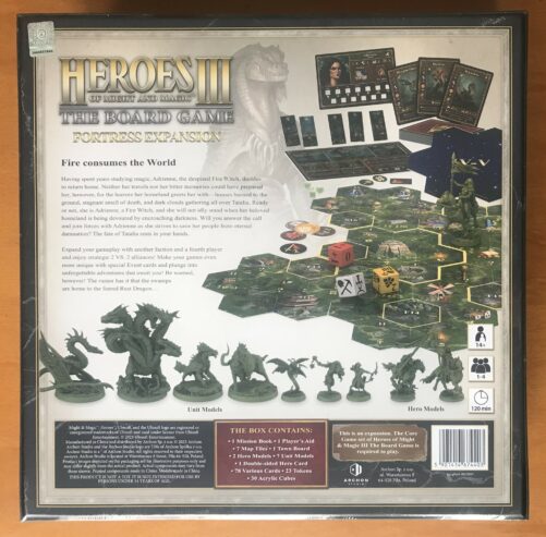 HEROES OF MIGHT & MAGIC III THE BOARD GAME: FORTRESS – NUOVO SIGILLATO