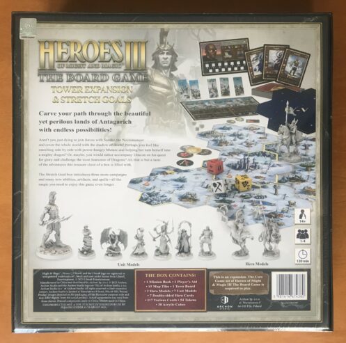 HEROES OF MIGHT & MAGIC III THE BOARD GAME: TOWER – Kickstarter – NUOVO SIGILLATO