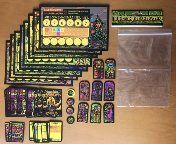 DUNGEON DEGENERATES: FREAKS & PSYCHOS expansion – Goblinko – 2018