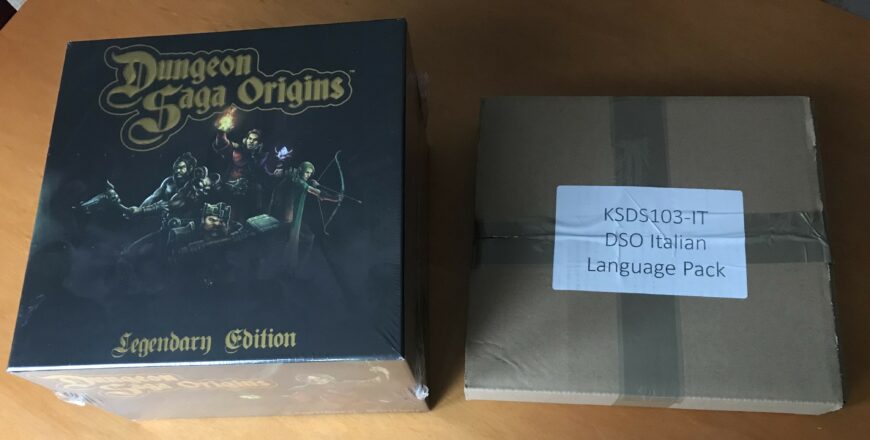 DUNGEON SAGA ORIGINS LEGENDARY EDITION Kickstarter Edizione in ITALIANO – NUOVO