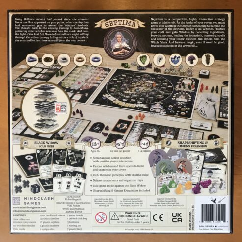 SEPTIMA DELUXE EDITION + MONETE IN METALLO – Gioco da tavolo – Kickstarter KS – Eccellenti condizioni