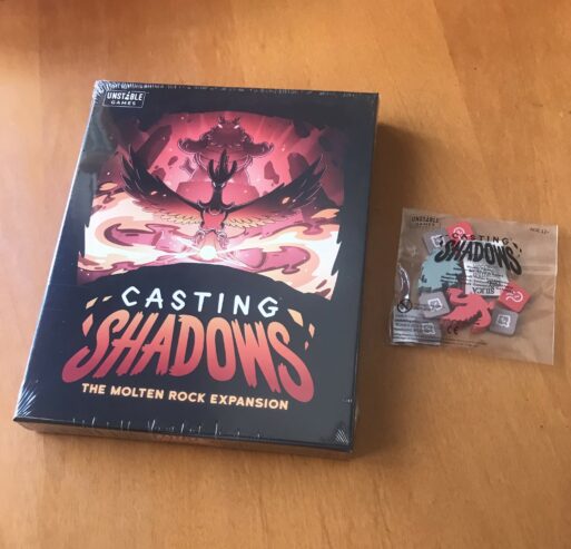 CASTING SHADOWS THE MOLTEN ROCK EXPANSION + MEEPLES – Kickstarter – NUOVO SIGILLATO