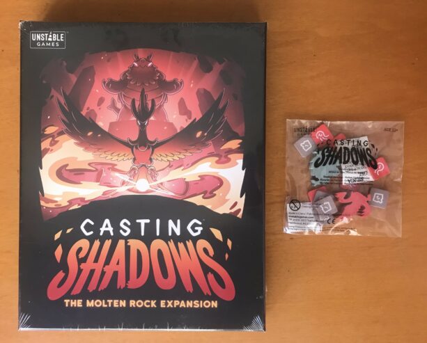 CASTING SHADOWS THE MOLTEN ROCK EXPANSION + MEEPLES – Kickstarter – NUOVO SIGILLATO