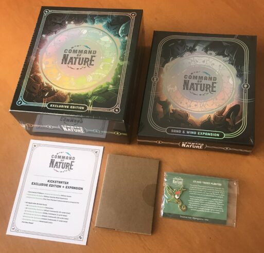 COMMAND OF NATURE EXCLUSIVE EDITION + ESPANSIONE SAND & WIND + PIN – Kickstarter – NUOVO SIGILLATO