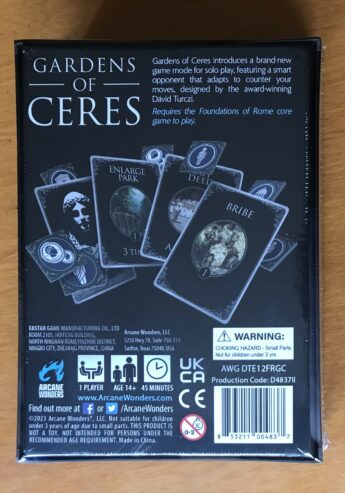 FOUNDATIONS OF ROME: GARDENS OF CERES – Arcane Wonders – NUOVO SIGILLATO