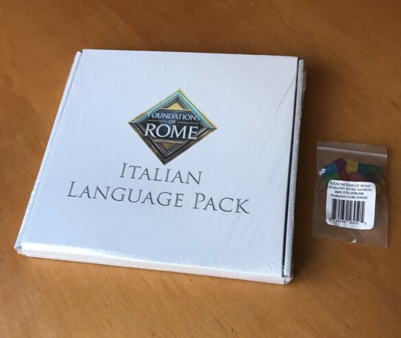 FOUNDATIONS OF ROME: LANGUAGE PACK IN ITALIANO + UPGRADED SCORE MARKERS – Kickstarter – NUOVO SIGILLATO