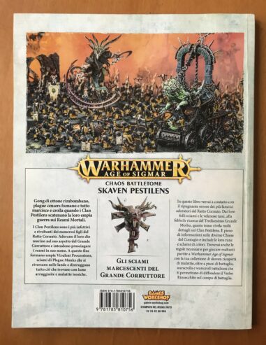 WARHAMMER AGE OF SIGMAR SKAVEN PESTILENS CHAOS BATTLETOME – Games Workshop – ITALIANO