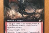 DRAGO ACCUMULATORE DELLE CAVERNE Extended Art – IL SIGNORE DEGLI ANELLI Racconti della Terra di Mezzo COMMANDER – MTG MAGIC