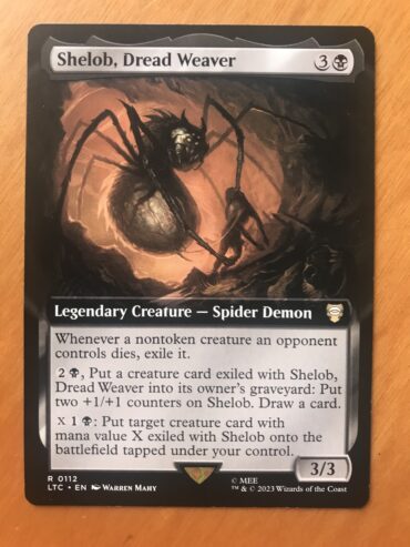 SHELOB TESSITRICE TERRIFICANTE Extended Art – IL SIGNORE DEGLI ANELLI Racconti della Terra di Mezzo COMMANDER – MTG MAGIC