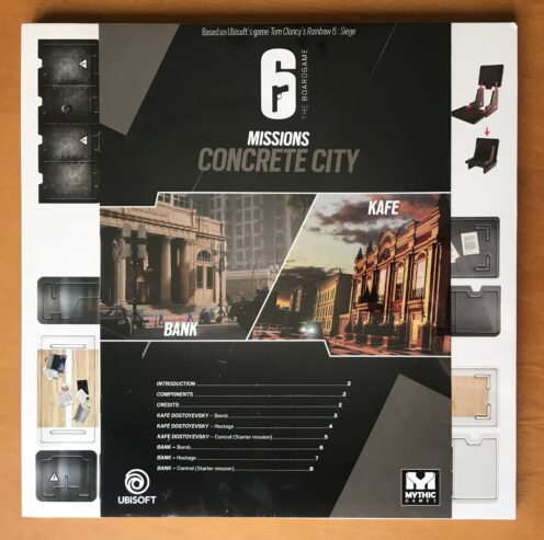 6: SIEGE THE BOARD GAME MAP PACK 1 CONCRETE CITY – RAINBOW SIX – Kickstarter KS – NUOVO SIGILLATO