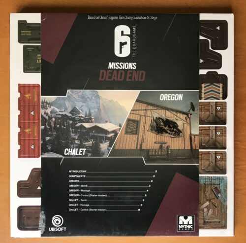 6: SIEGE THE BOARD GAME MAP PACK 2 DEAD END – RAINBOW SIX – Kickstarter KS – NUOVO SIGILLATO