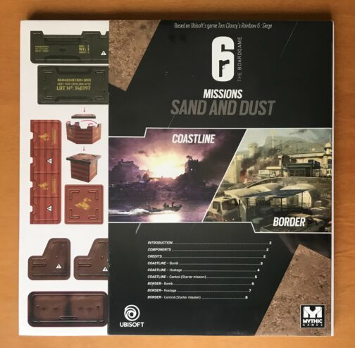 6: SIEGE THE BOARD GAME MAP PACK 3 SAND AND DUST – RAINBOW SIX – Kickstarter KS – NUOVO SIGILLATO