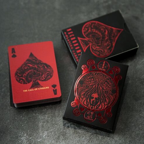 LOVECRAFT A-K NECRONOMICON RED EDITION V2 Cthulhu Mythos – Vermilion – Carte da Gioco – NUOVO SIGILLATO