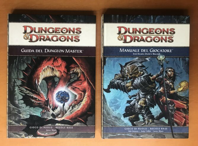 MANUALE DEL GIOCATORE + GUIDA DEL DUNGEON MASTER IN ITALIANO – DUNGEONS & DRAGONS D&D EDIZIONE 4.0