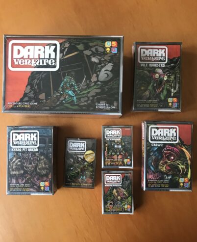 DARK VENTURE Seconda edizione + 6 ESPANSIONI – KICKSTARTER KS – TUTTO NUOVO SIGILLATO