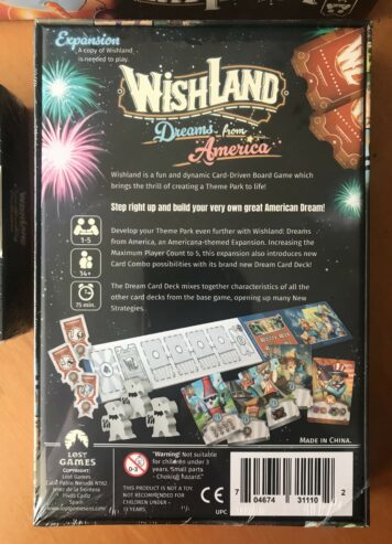 WISHLAND KICKSTARTER EXCLUSIVES + THIRD EDITION UPGRADE KIT + espansione DREAMS FROM AMERICA – NUOVI SIGILLATI