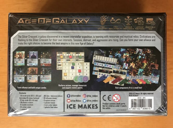 AGE OF GALAXY – ICE Makes – Gioco da Tavolo – NUOVO SIGILLATO