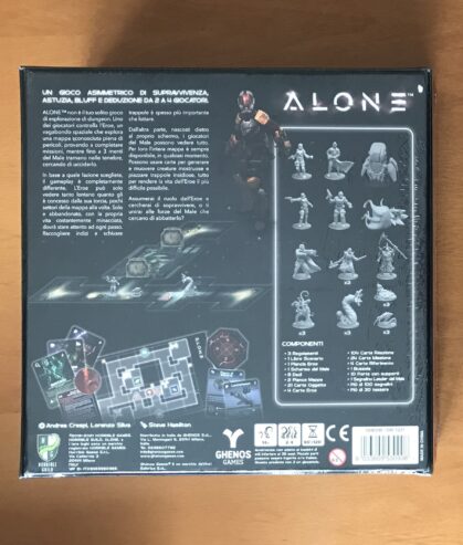 ALONE – Gioco da tavolo – Ghenos Games – in ITALIANO – NUOVO SIGILLATO