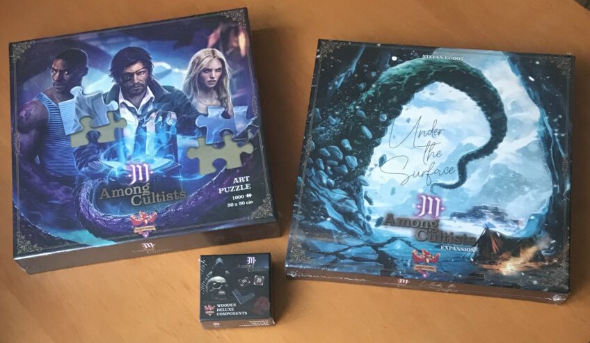 AMONG CULTISTS UNDER THE SURFACE + COMPONENTI DELUXE + PUZZLE BONUS – Kickstarter – NUOVO SIGILLATO