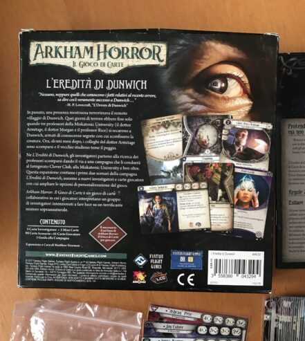 ARKHAM HORROR: IL GIOCO DI CARTE LCG – L’Eredità di Dunwich – CARTE IMBUSTATE