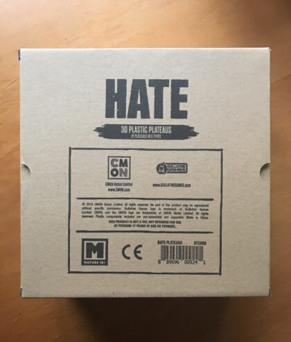 HATE: 3D PLASTIC PLATEAUS – CMON – Kickstarter KS – 2019 – Nuovi