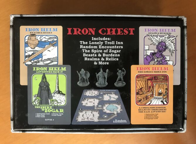 IRON CHEST espansione per IRON HELM – Grey Gnome Games – Game Crafter – NUOVO SIGILLATO