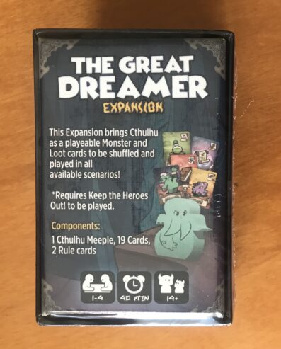 KEEP THE HEROES OUT: THE GREAT DREAMER – Esclusiva Kickstarter – NUOVO SIGILLATO