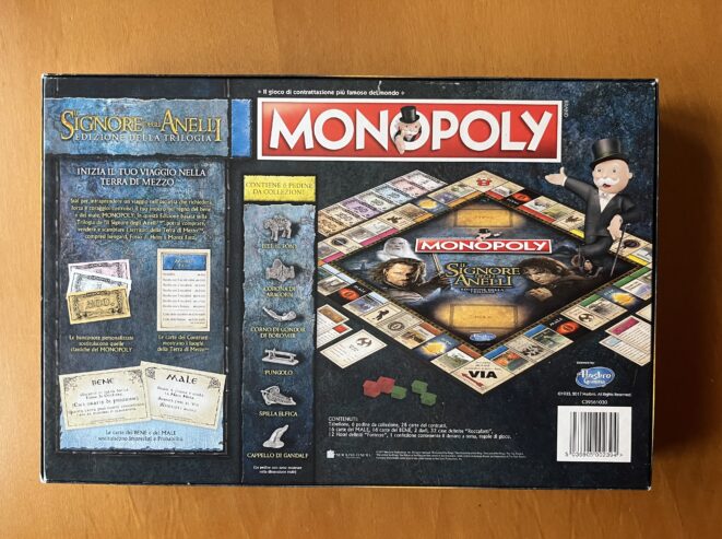 MONOPOLY: IL SIGNORE DEGLI ANELLI – in ITALIANO – EDIZIONE DELLA TRILOGIA (Monopoli)