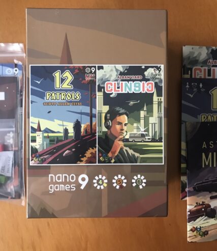 NANO9GAMES 2: COFANETTO con 3 GIOCHI: CLIN9IC + 12 PATROLS + ASTEROID MINERS + ESPANSIONI – NUOVO SIGILLATO