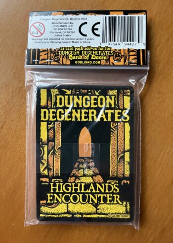 DUNGEON DEGENERATES: HIGHLANDS HAPPENINGS booster pack – 2023 – NUOVO SIGILLATO