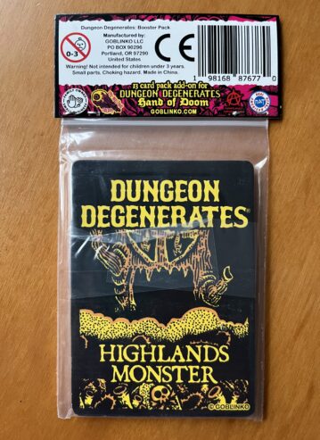 DUNGEON DEGENERATES: HOORAY FOR THE BAD GUYS! booster pack – 2023 – NUOVO SIGILLATO