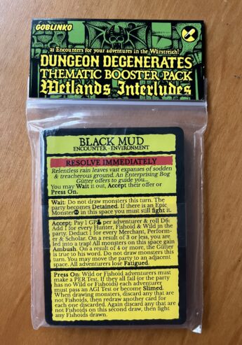 DUNGEON DEGENERATES: WETLANDS INTERLUDES booster pack – 2023 – NUOVO SIGILLATO