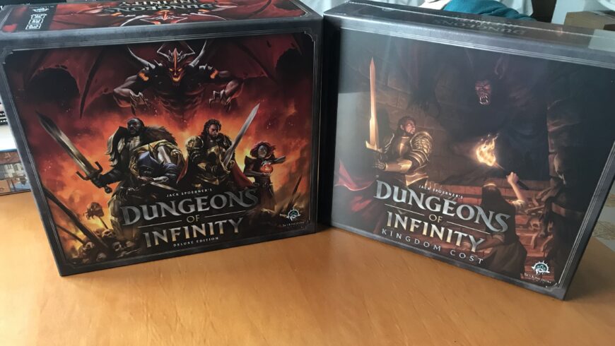 DUNGEONS OF INFINITY DELUXE + KINGDOM COST GAMEPLAY ALL-IN – Kickstarter – NUOVO