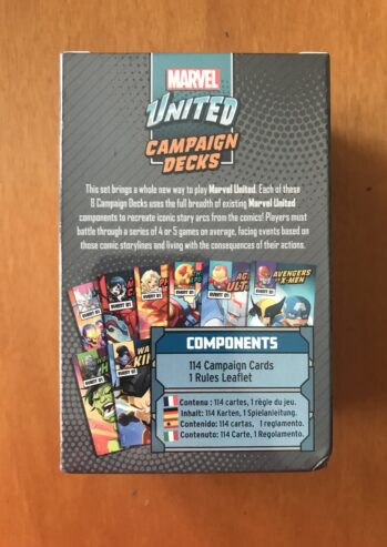 MARVEL UNITED: CAMPAIGN DECKS – Esclusiva Kickstarter – CMON – NUOVO SIGILLATO