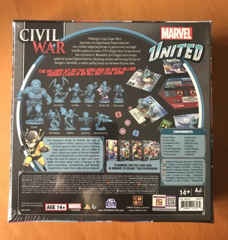 MARVEL UNITED: CIVIL WAR – Edizione Kickstarter – CMON – NUOVO SIGILLATO