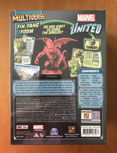 MARVEL UNITED MULTIVERSE: FIN FANG FOOM – Esclusiva Kickstarter – CMON – NUOVO SIGILLATO