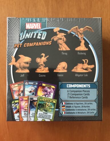 MARVEL UNITED: PET COMPANIONS – Esclusiva Kickstarter – CMON – NUOVO SIGILLATO