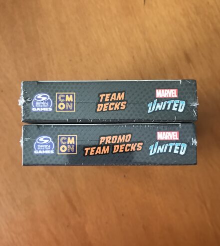 MARVEL UNITED: TEAM DECKS + PROMO TEAM DECKS – Kickstarter – CMON – NUOVI SIGILLATI