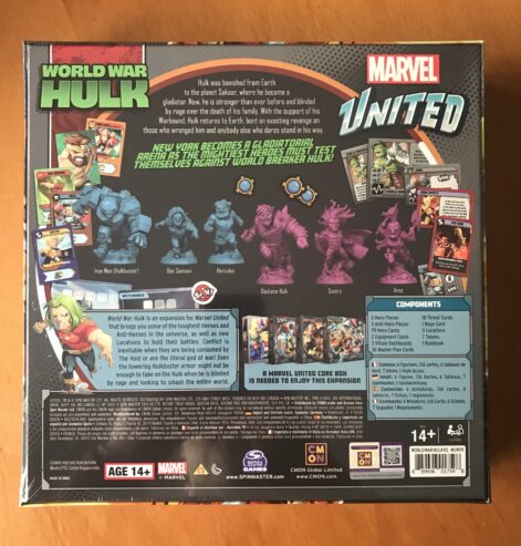 MARVEL UNITED: WORLD WAR HULK – Edizione Kickstarter – CMON – NUOVO SIGILLATO