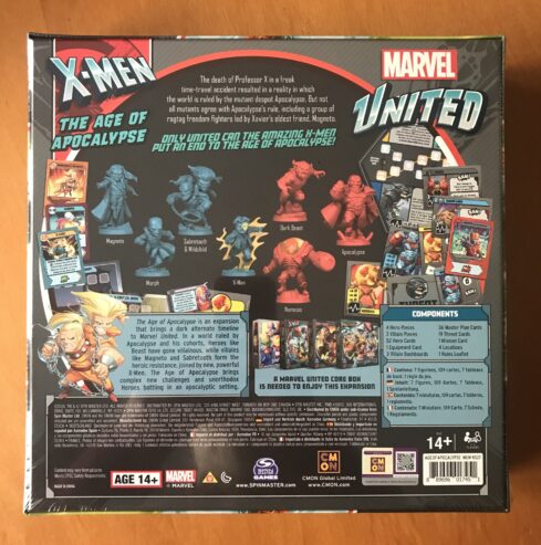 MARVEL UNITED: X-MEN THE AGE OF APOCALYPSE – Kickstarter – CMON – NUOVO SIGILLATO