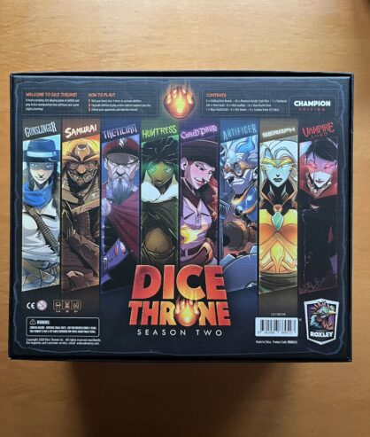 DICE THRONE SEASON TWO 2 CHAMPION EDITION BATTLE CHEST + carte PROMO