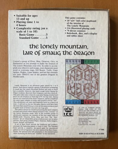 THE LONELY MOUNTAIN – I.C.E. Iron Crown Enterprises ICE – 1984